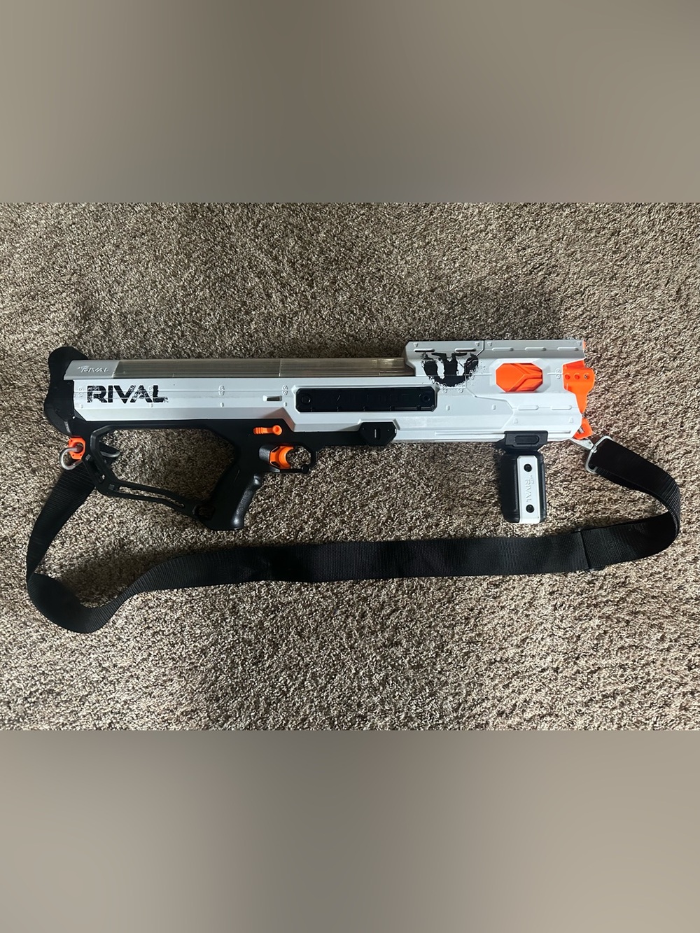 Nerf Rival White and Orange Tactical Foam Blaster